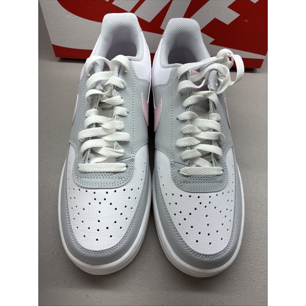 NIKE COURT VISION LOW NEXT NATURE Pure Pink Women Size 10 Casual Shoe IB4009-043 - Picture 3 of 7